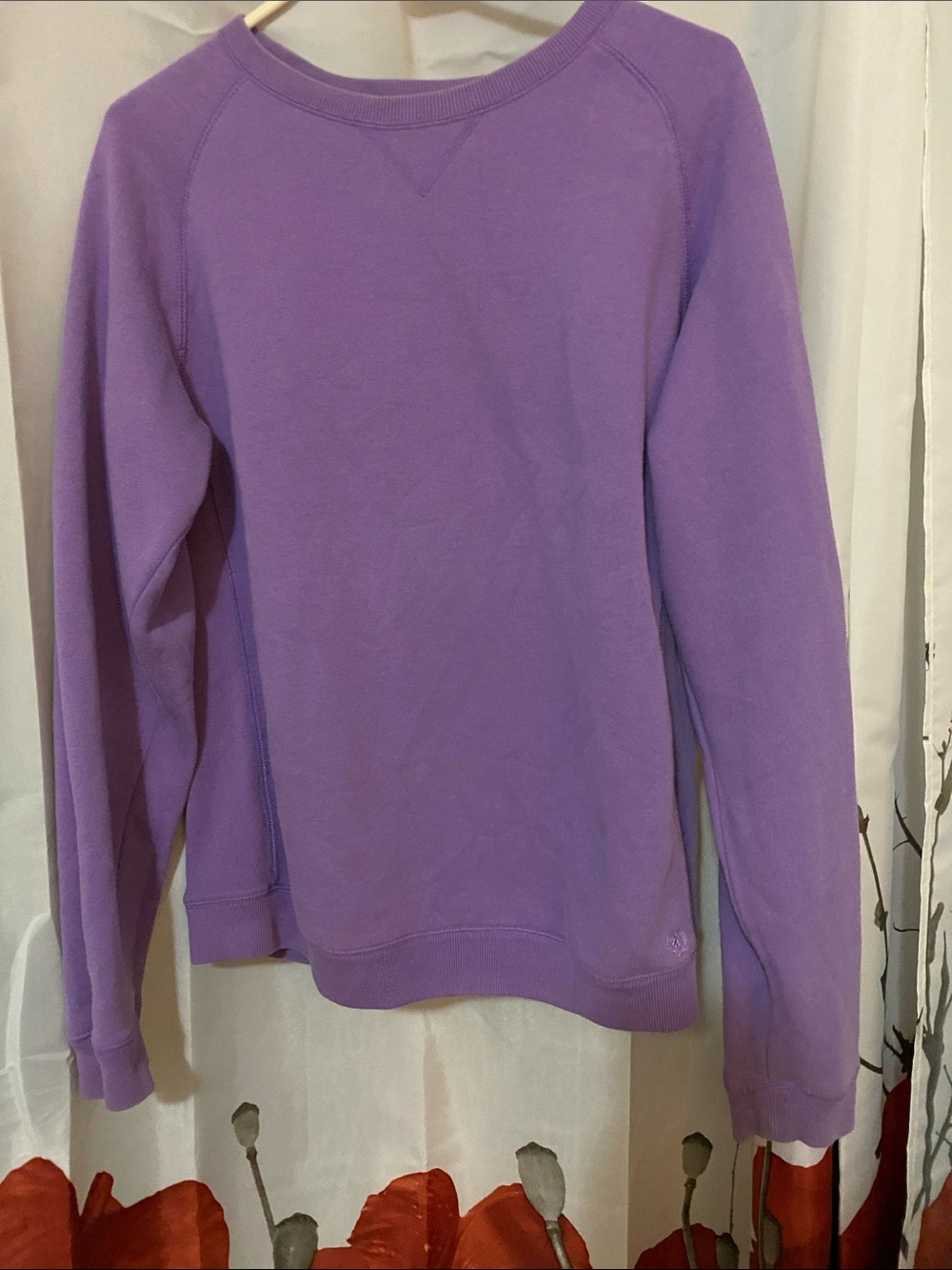 Izod Lavender Crewneck Sweatshirt for Women